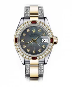 Inexpensive Replica Rolex Lady-datejust 69173 Automatic Movement 26mm Gold/steel Case Womens Watch