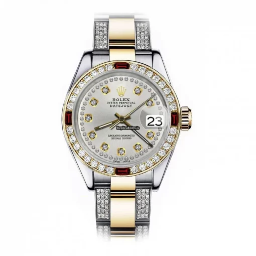 Incredible Replica Rolex Lady-datejust 68273 Automatic Movement 31mm Gold/steel Case Womens Watch