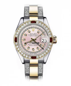Great Replica Rolex Lady-datejust 68273 Automatic Movement 31mm Gold/steel Case Womens Watch