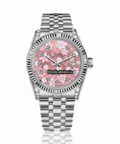 Stylish Replica Rolex Oyster Perpetual Lady Date 69160 Automatic Movement 26mm Steel Case Womens Watch