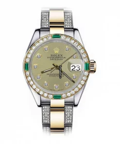 Cheap Fake Rolex Lady-datejust 69173 Automatic Movement 26mm Gold/steel Case Womens Watch