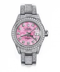 Popular Copies Rolex Oyster Perpetual Lady Date 69160 Automatic Movement 26mm Steel Case Womens Watch