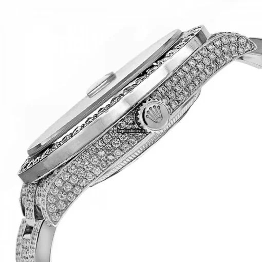 Popular Copies Rolex Oyster Perpetual Lady Date 69160 Automatic Movement 26mm Steel Case Womens Watch - Image 3