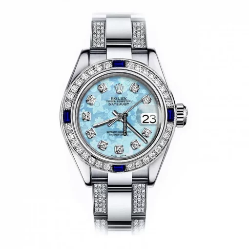 1:1 Replica Rolex Oyster Perpetual Lady Date 69160 Automatic Movement 26mm Steel Case Womens Watch