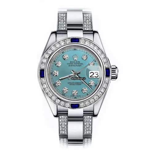 Amazing Copy Rolex Oyster Perpetual Lady Date 69160 Automatic Movement 26mm Steel Case Womens Watch