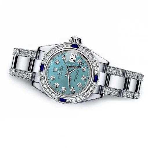 Amazing Copy Rolex Oyster Perpetual Lady Date 69160 Automatic Movement 26mm Steel Case Womens Watch - Image 2