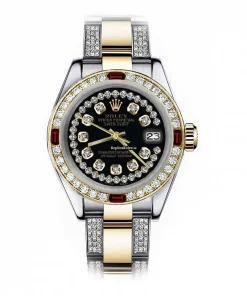 Ideal Fake Rolex Lady-datejust 68273 Automatic Movement 31mm Gold/steel Case Womens Watch