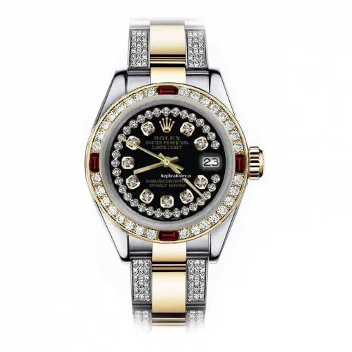 Ideal Fake Rolex Lady-datejust 68273 Automatic Movement 31mm Gold/steel Case Womens Watch