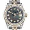 Offering Clone Rolex Lady-datejust 69173 Automatic Movement 26mm Gold/steel Case Womens Watch
