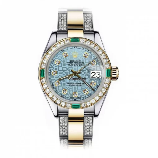 Awesome Replica Rolex Lady-datejust 69173 Automatic Movement 26mm Gold/steel Case Womens Watch