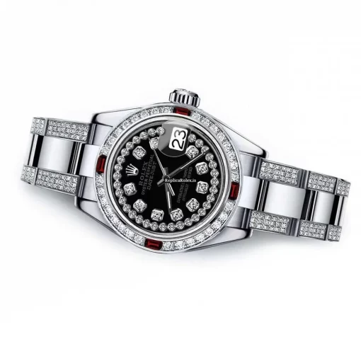 Perfect Fake Rolex Lady-datejust 68274 Automatic Movement 31mm Steel Case Womens Watch - Image 2