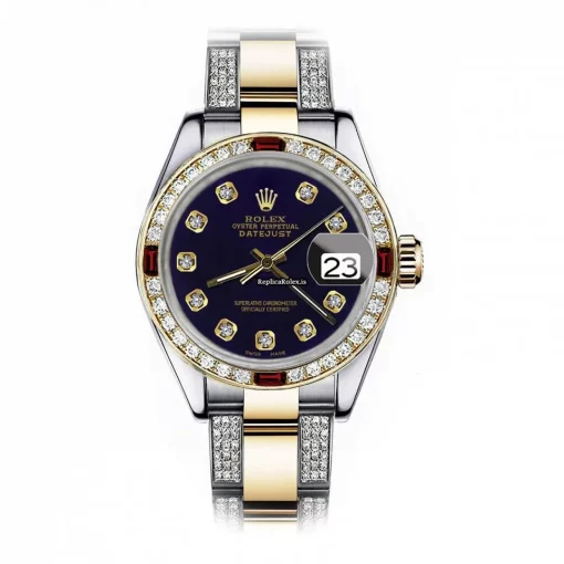 Remarkable Clone Rolex Lady-datejust 68273 Automatic Movement 31mm Gold/steel Case Womens Watch