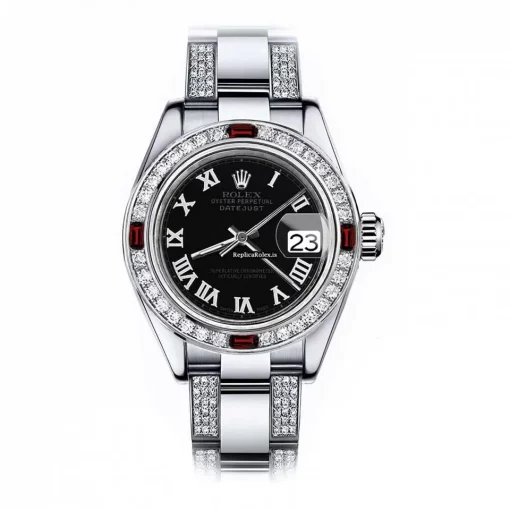 Unique Fake Rolex Lady-datejust 68274 Automatic Movement 31mm Steel Case Womens Watch