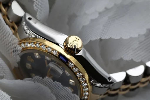 Excellent Replica Rolex Lady-datejust 69173 Automatic Movement 26mm Gold/steel Case Womens Watch - Image 2