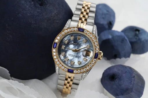 Excellent Replica Rolex Lady-datejust 69173 Automatic Movement 26mm Gold/steel Case Womens Watch - Image 3