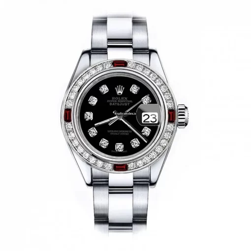 Inexpensive Replica Rolex Oyster Perpetual Lady Date 69160 Automatic Movement 26mm Steel Case Womens Watch