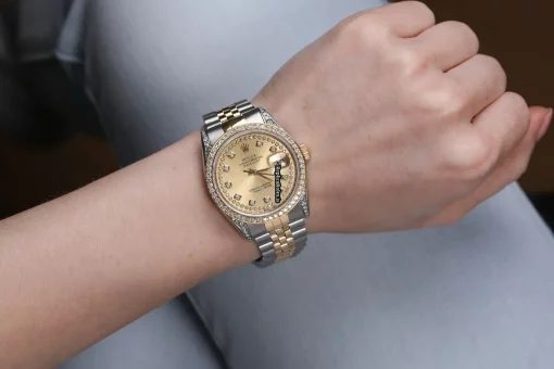 Incredible Fake Rolex Datejust 16013 Automatic Movement 36mm Gold/steel Case Mens/unisex Watch - Image 6