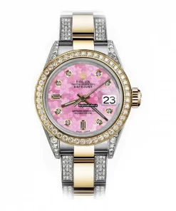 Appealing Replica Rolex Lady-datejust 69173 Automatic Movement 26mm Gold/steel Case Womens Watch