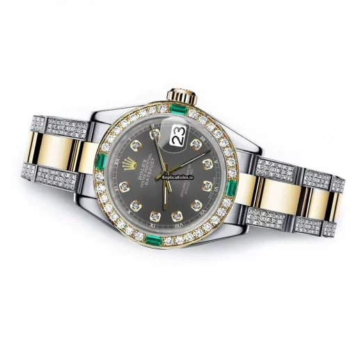 Wholesale Fake Rolex Lady-datejust 69173 Automatic Movement 26mm Gold/steel Case Womens Watch - Image 2