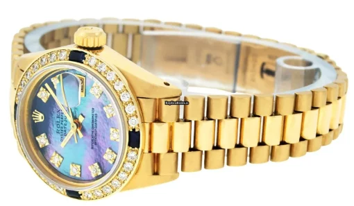 Aaa Knockoff Rolex Datejust Automatic Automatic Movement 26mm Yellow Gold Case Womens Watch - Image 5