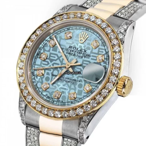 Exquisite Clone Rolex Datejust 68173 Automatic Movement 31mm Gold/steel Case Womens Watch - Image 2