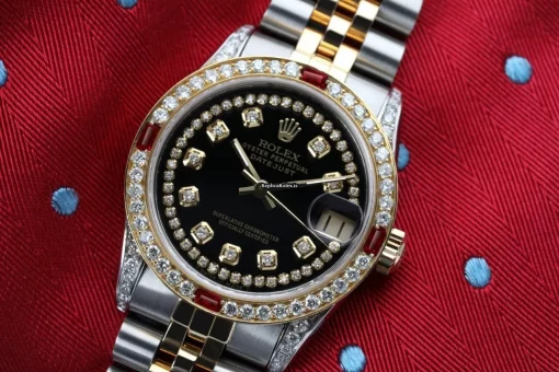 Well Made Replica Rolex Lady-datejust 69173 Automatic Movement 31mm Gold/steel Case Womens Watch