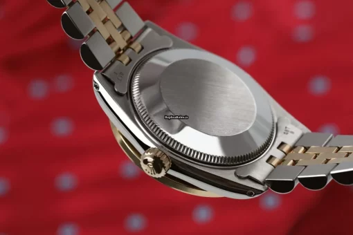 Well Made Replica Rolex Lady-datejust 69173 Automatic Movement 31mm Gold/steel Case Womens Watch - Image 4