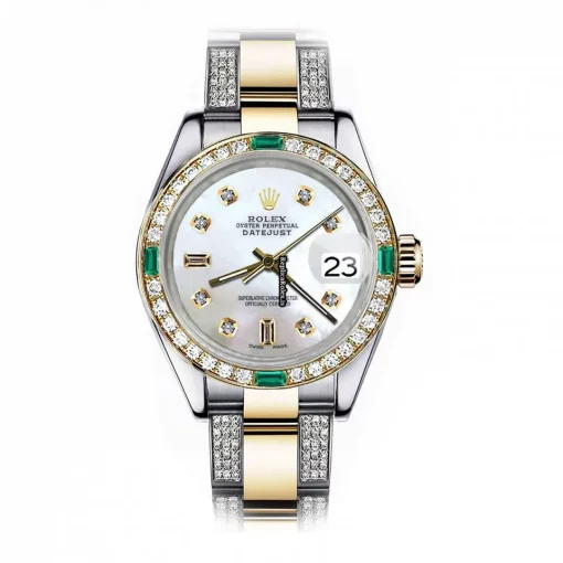 Reliable Fake Rolex Lady-datejust 69173 Automatic Movement 26mm Gold/steel Case Womens Watch