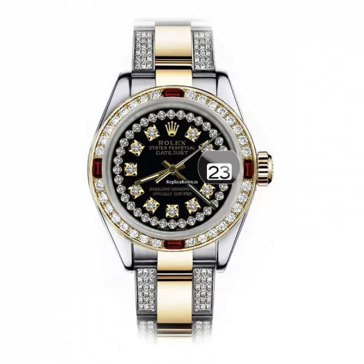 Epic Replica Rolex Lady-datejust 68273 Automatic Movement 31mm Gold/steel Case Womens Watch