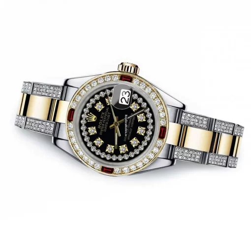 Epic Replica Rolex Lady-datejust 68273 Automatic Movement 31mm Gold/steel Case Womens Watch - Image 2