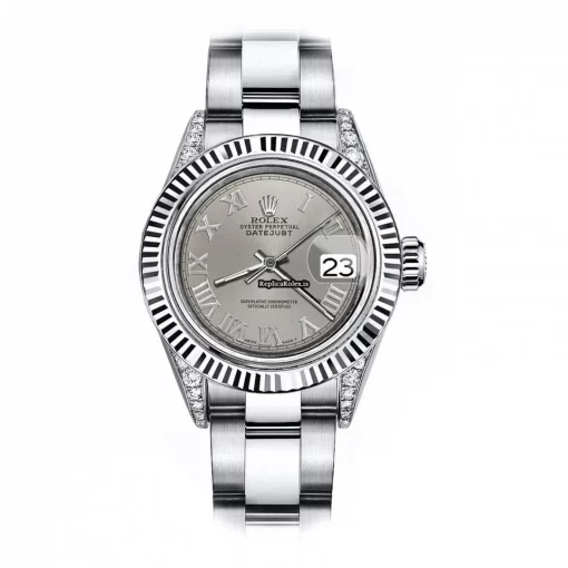 Discount Fake Rolex Oyster Perpetual Lady Date 69160 Automatic Movement 26mm Steel Case Womens Watch