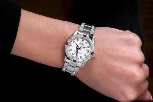 Suitable Fake Rolex Lady-datejust 68274 Automatic Movement 31mm Steel Case Womens Watch - Image 3