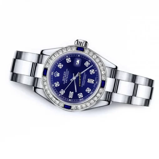 Durable Replica Rolex Oyster Perpetual Lady Date 69160 Automatic Movement 26mm Steel Case Womens Watch - Image 2