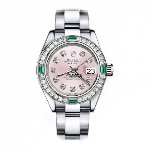 Fantastic Replica Rolex Oyster Perpetual Lady Date 69160 Automatic Movement 26mm Steel Case Womens Watch