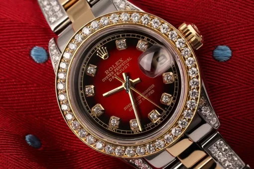 Design Replica Rolex Lady-datejust 69173 Automatic Movement 26mm Gold/steel Case Womens Watch