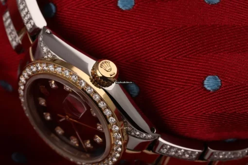 Design Replica Rolex Lady-datejust 69173 Automatic Movement 26mm Gold/steel Case Womens Watch - Image 2