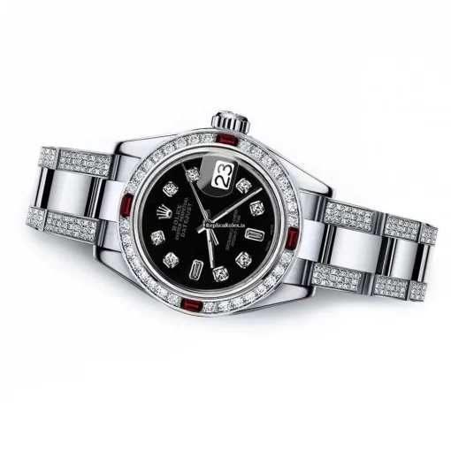 Defect Fake Rolex Lady-datejust 68274 Automatic Movement 31mm Steel Case Womens Watch - Image 2