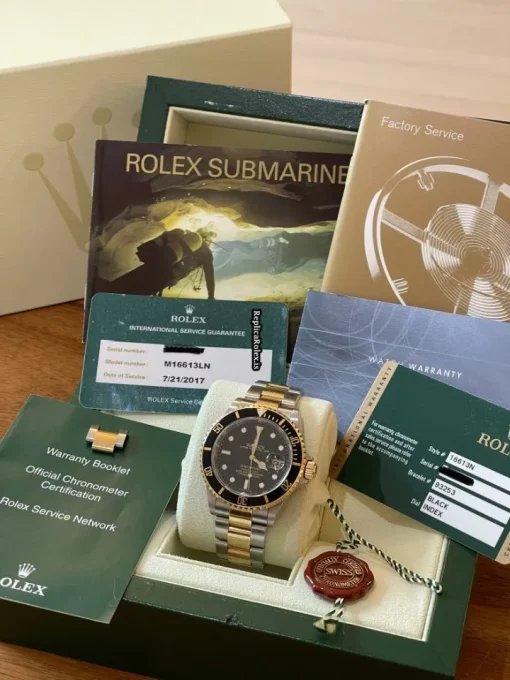 Inexpensive Replica Rolex Submariner Date 16613 Automatic Movement 40mm Gold/steel Case Mens/unisex Watch