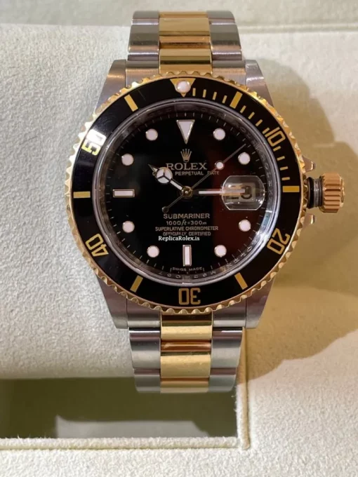 Inexpensive Replica Rolex Submariner Date 16613 Automatic Movement 40mm Gold/steel Case Mens/unisex Watch - Image 11