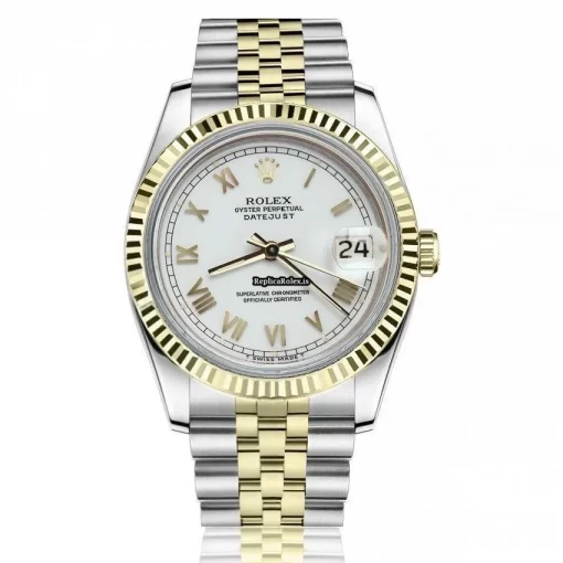 Design Replica Rolex Lady-datejust 68273 Automatic Movement 31mm Gold/steel Case Womens Watch - Image 12
