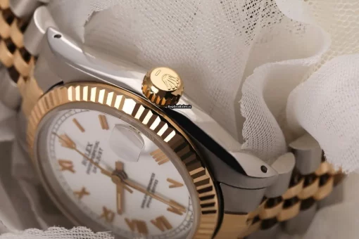 Design Replica Rolex Lady-datejust 68273 Automatic Movement 31mm Gold/steel Case Womens Watch - Image 3