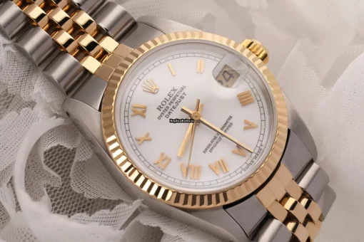 Design Replica Rolex Lady-datejust 68273 Automatic Movement 31mm Gold/steel Case Womens Watch - Image 4