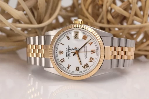 Design Replica Rolex Lady-datejust 68273 Automatic Movement 31mm Gold/steel Case Womens Watch - Image 6