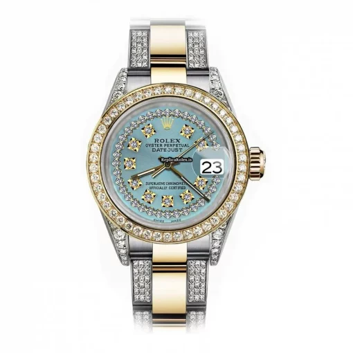 Reliable Replicas Rolex Lady-datejust 69173 Automatic Movement 26mm Gold/steel Case Womens Watch