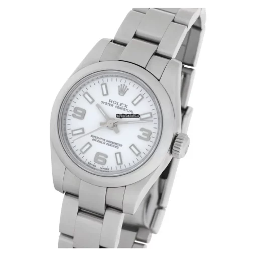 Well Made Replica Rolex Oyster Perpetual 26 176200 Automatic Movement 26mm Steel Case Womens Watch - Image 8