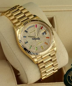 Mind-boggling Replica Rolex Day-date 36 128238 Automatic Movement 36mm Yellow Gold Case Watch