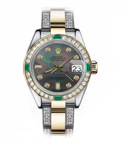 Great Fake Rolex Lady-datejust 69173 Automatic Movement 26mm Gold/steel Case Womens Watch