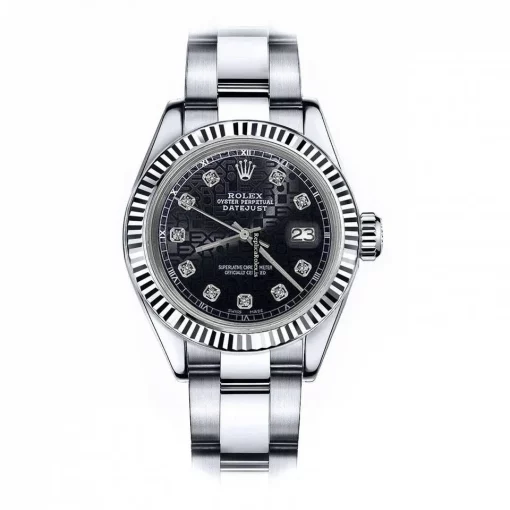 Durable Fake Rolex Lady-datejust 69173 Automatic Movement 31mm Steel Case Womens Watch