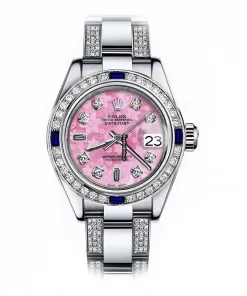 Amazing Replica Rolex Oyster Perpetual Lady Date 69160 Automatic Movement 26mm Steel Case Womens Watch