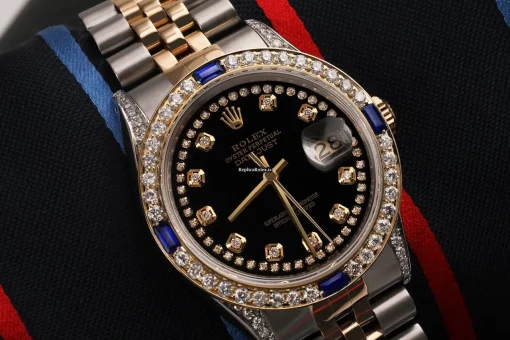 Wholesale Copies Rolex Datejust 16013 Automatic Movement 36mm Gold/steel Case Mens/unisex Watch - Image 5